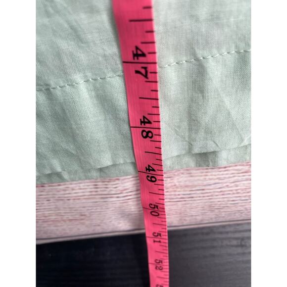 Everlane Short Sleeve Semi Sheer Button Down Maxi Dress Women's Small Green - Picture 10 of 10